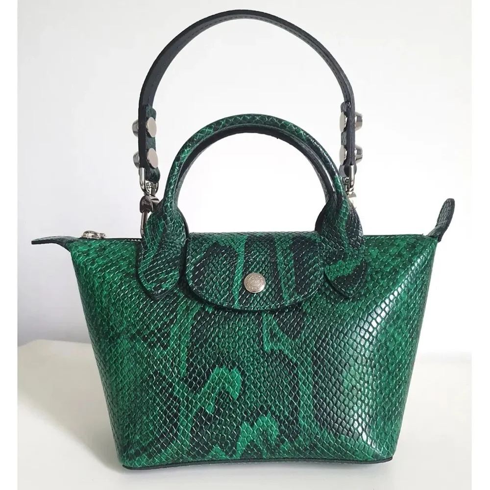 Longchamp Pliage leather bag